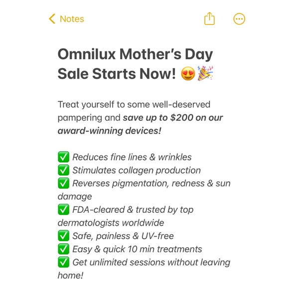 Mother's Day Sale Starts Now! 💖 Save up to $200 + free shipping!